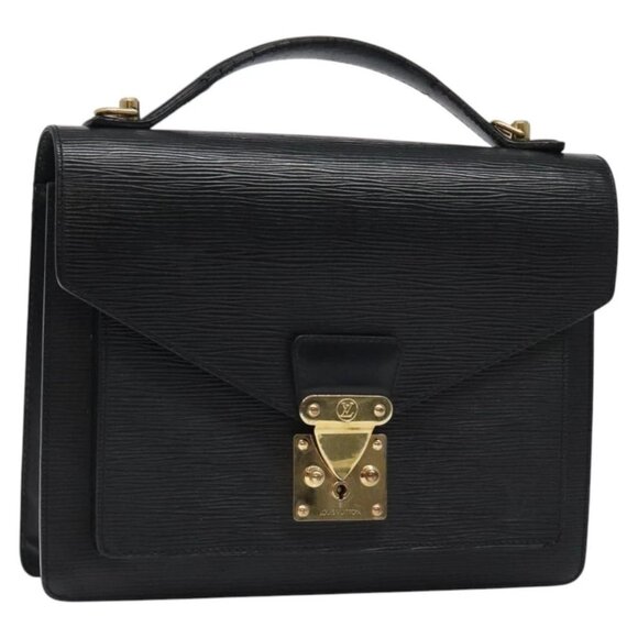LOUIS VUITTON Epi Monceau 28 Hand Bag Black M52122 LV Auth bs26119 - Picture 1 of 16